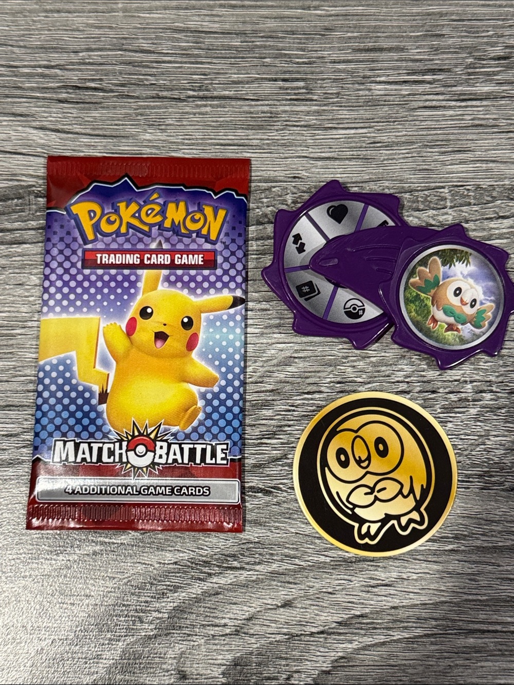 McDonald’s | Pokémon: Match Battle Trading Card Pack, Battle Spinner & Coin Chip